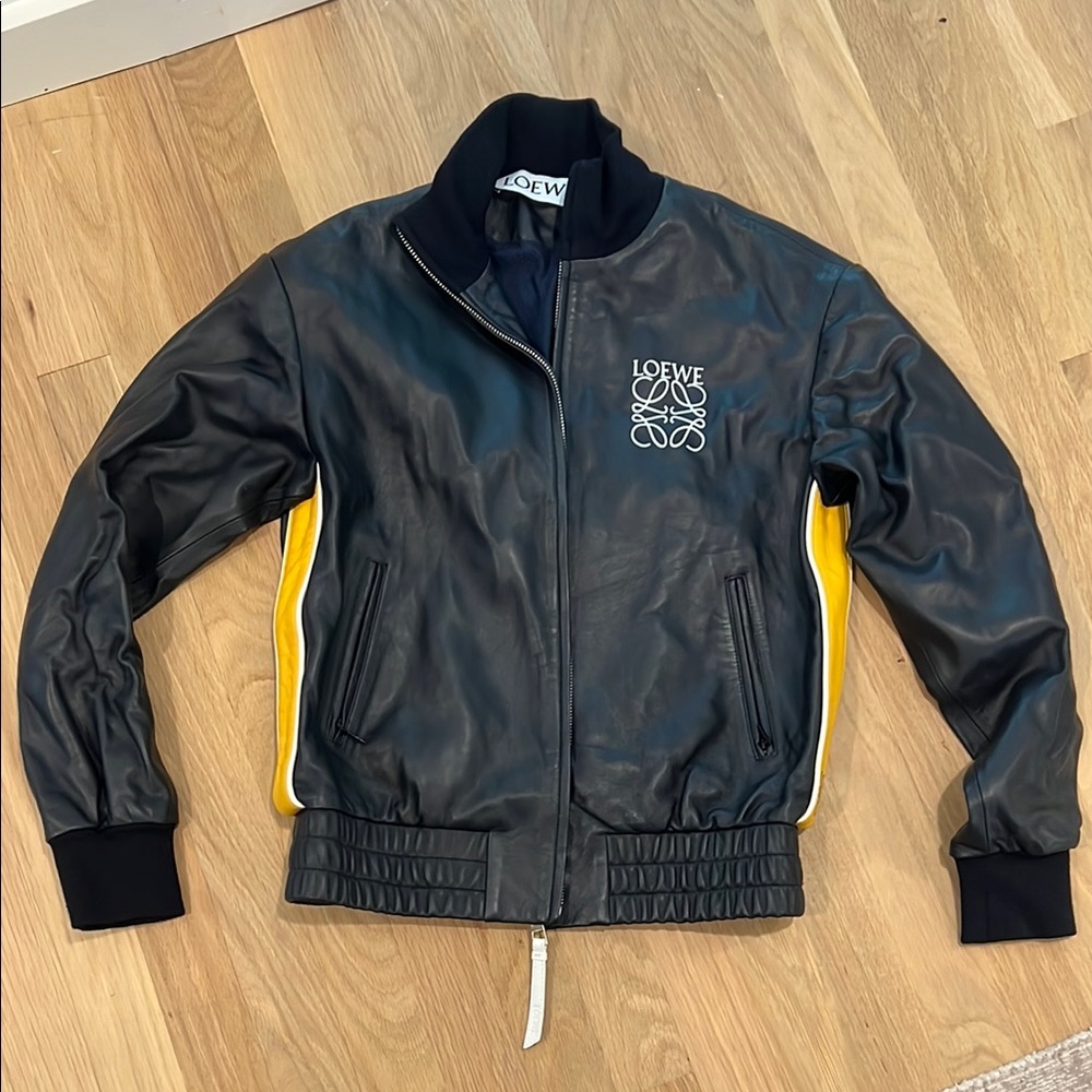 Loewe Black Jacket with Yellow Highlights
